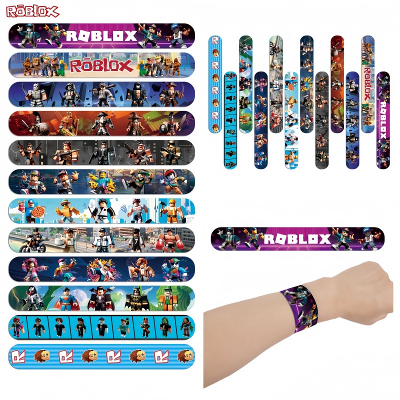 Party Games In Roblox - 12/24 pièces Bracelets élastiques Roblox, bracelets