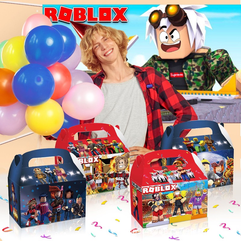 Party Games In Roblox - Lot de 12 boîtes cadeaux thème