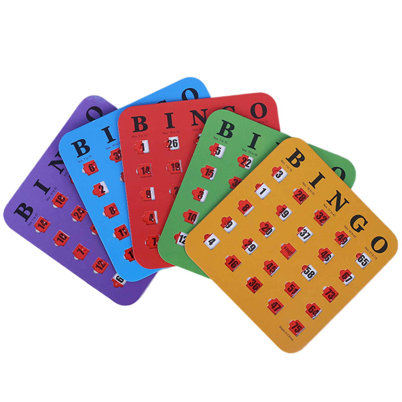 Party Games School - 5 cartes de jeu de Bingo