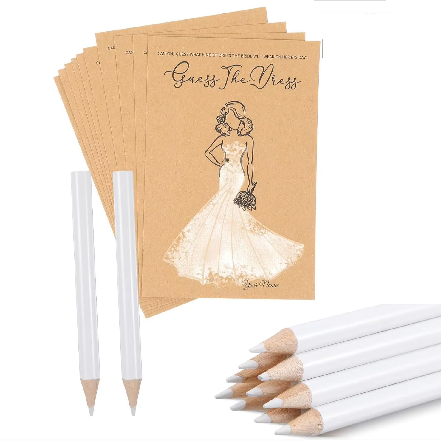 Party Games Bridal Shower - 10 Kits de Jeux pour la