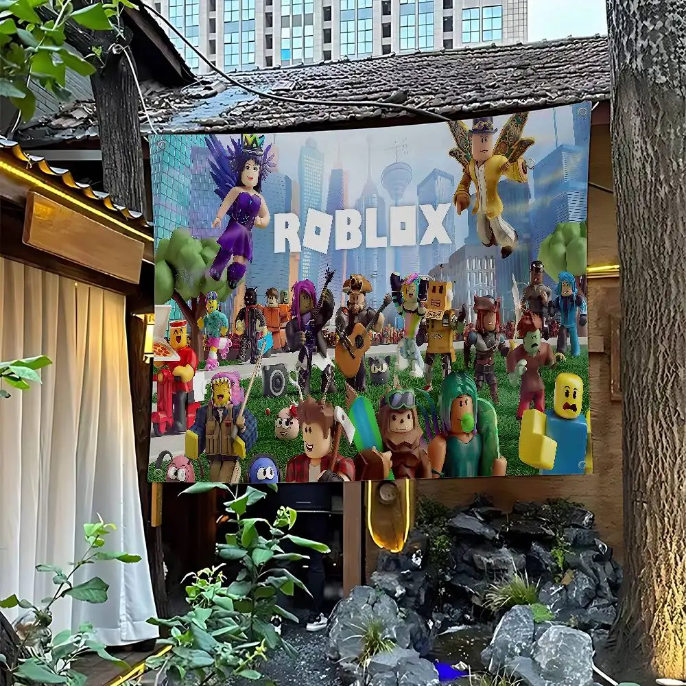 Party Games In Roblox - Drapeau publicitaire commercial imprimé de haute