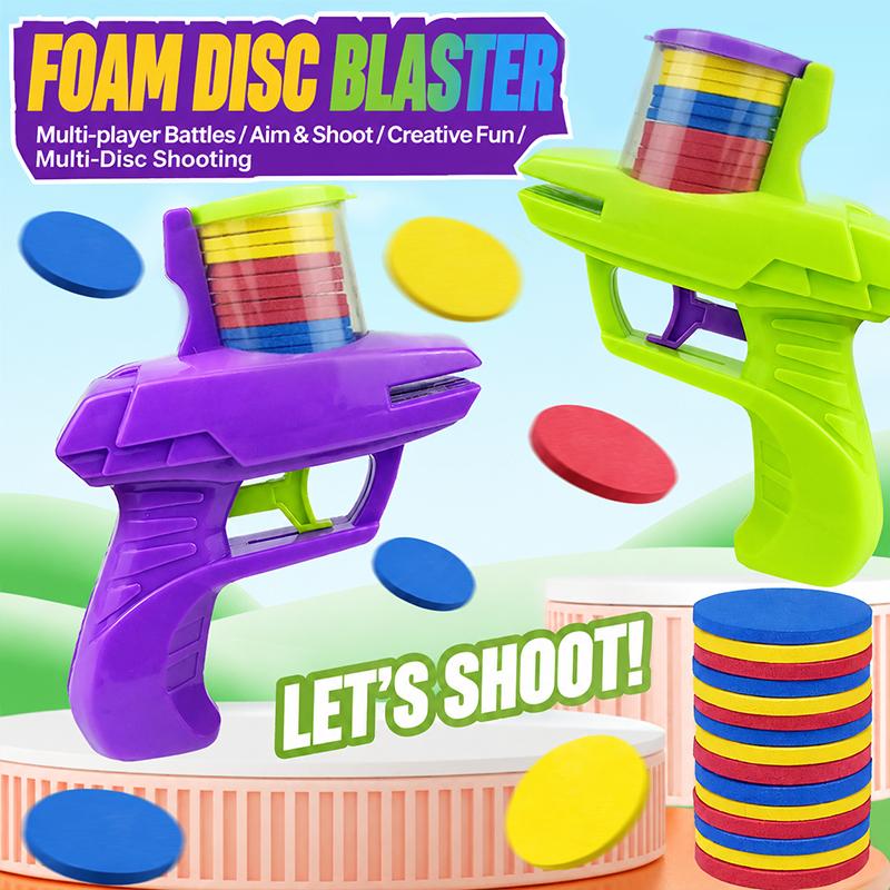 Party Games Kid Friendly - Jouet lanceur de disques en mousse