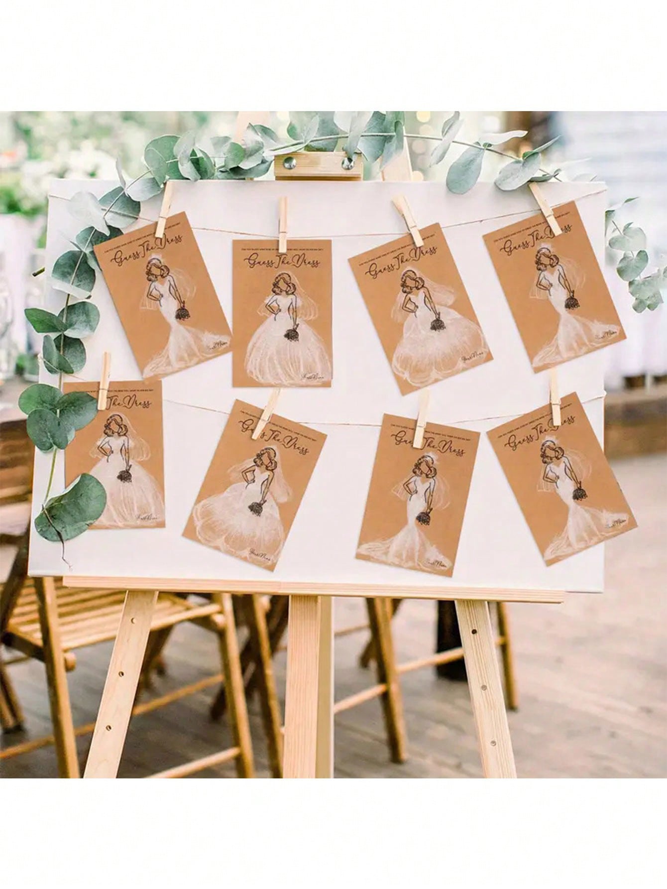 Party Games Bridal Shower - 20/40 pièces robe devinette douche nuptiale