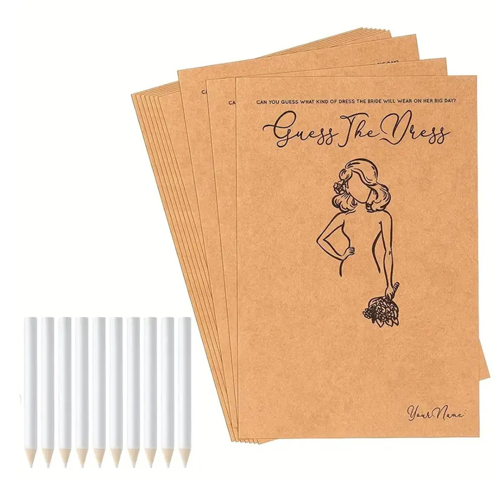 Party Games Bridal Shower - Runto 10 ensemble de cartes de