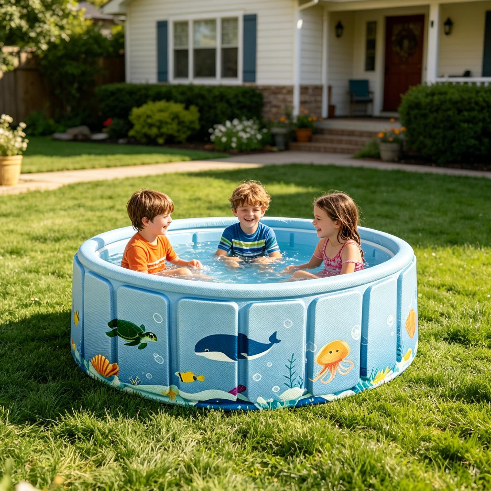 Piscine pliable non gonflable, - Party Games Kid Friendly avis et prix