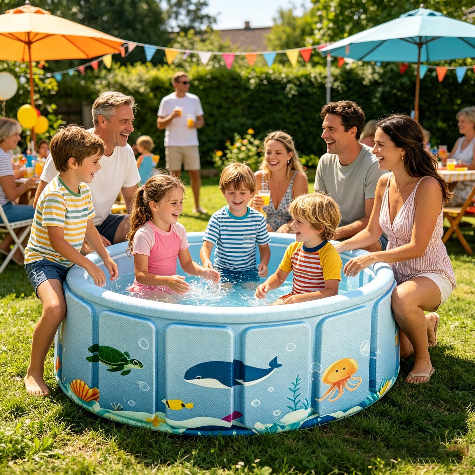 Piscine pliable non gonflable, - Party Games Kid Friendly avis et prix