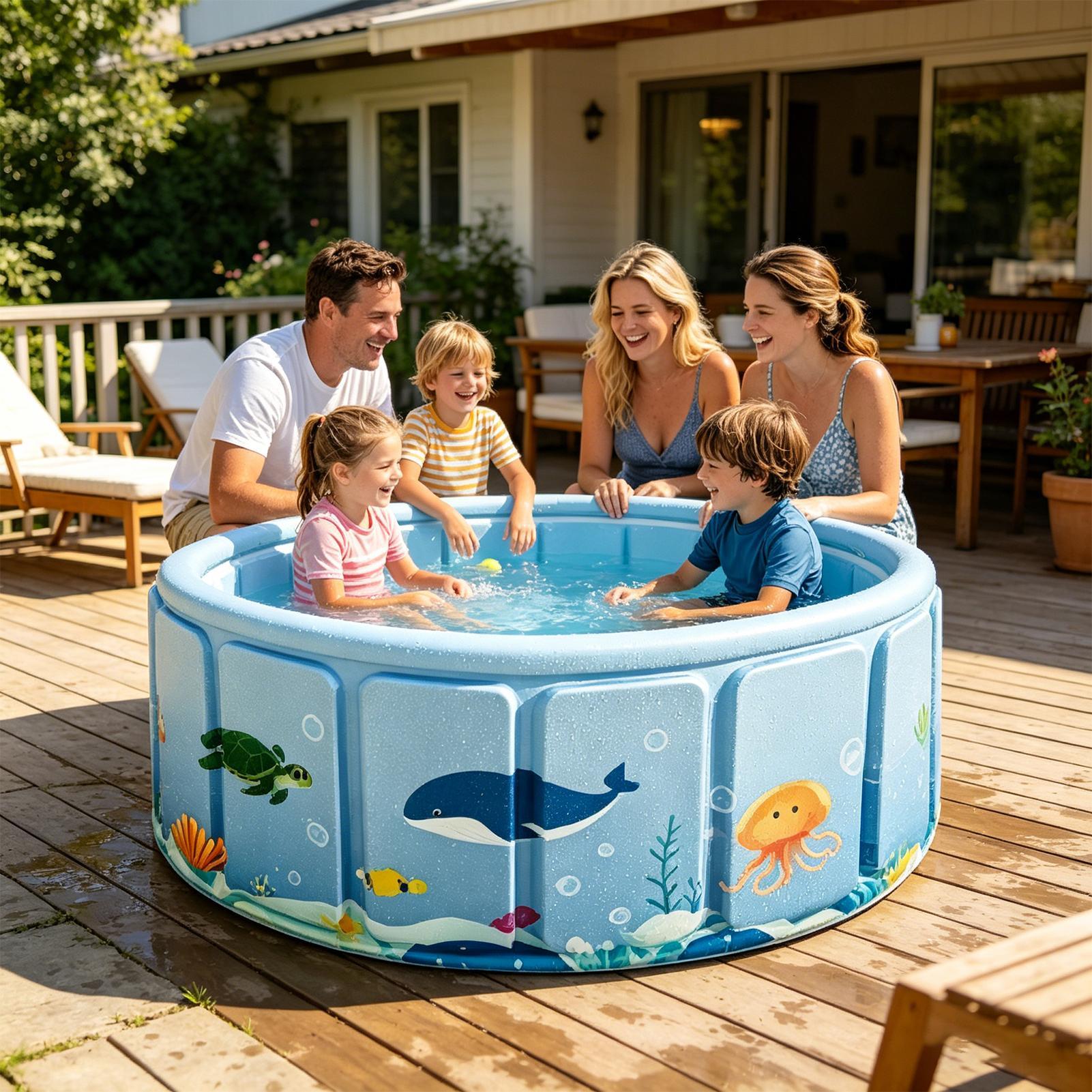 Piscine pliable non gonflable, - Party Games Kid Friendly avis et prix