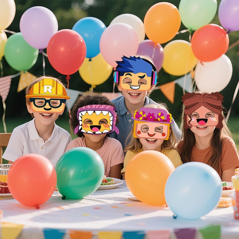 12 masques en papier à thème R - Party Games In Roblox avis et prix