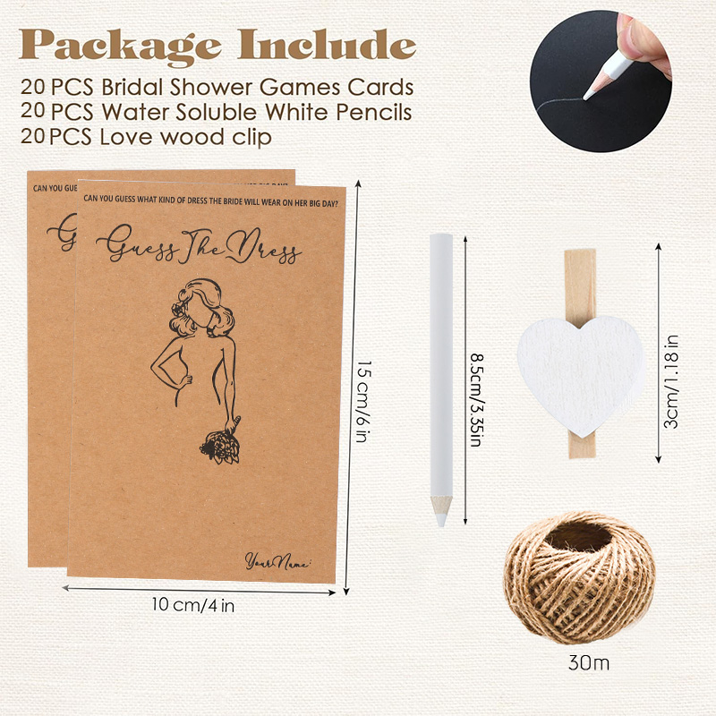 10/20 ensembles de cartes de j - Party Games Bridal Shower avis et prix