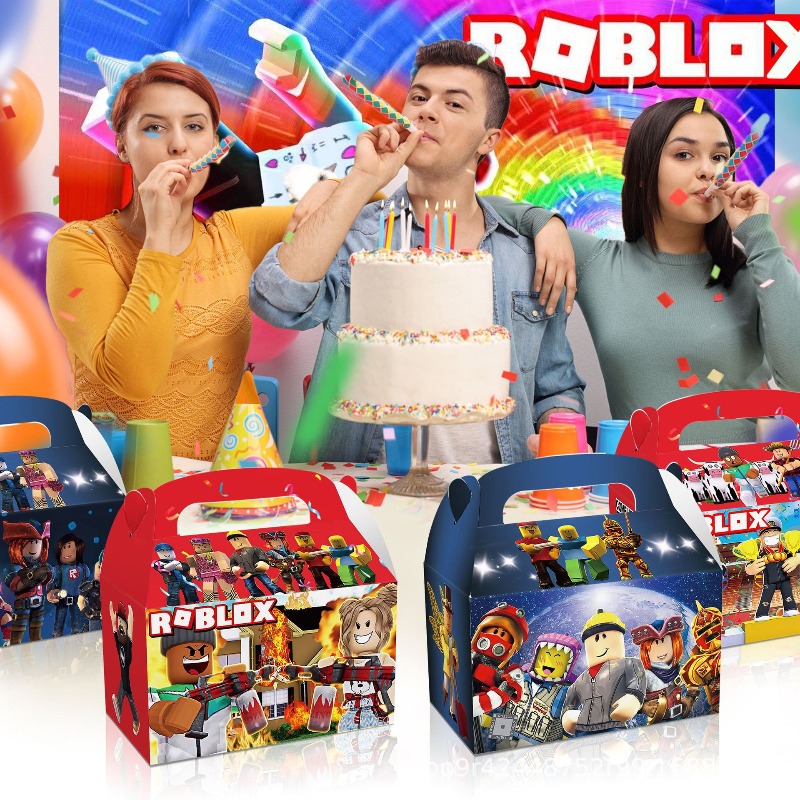 Lot de 12 boîtes cadeaux thème - Party Games In Roblox avis et prix