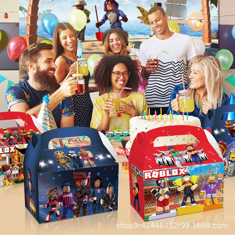 Lot de 12 boîtes cadeaux thème - Party Games In Roblox avis et prix
