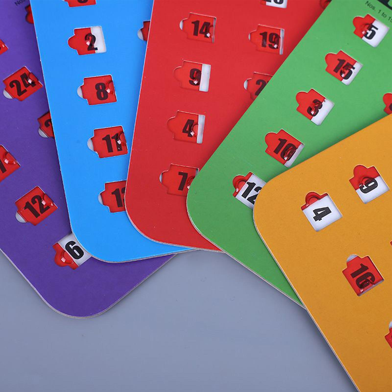 5 cartes de jeu de Bingo couli - Party Games School avis et prix