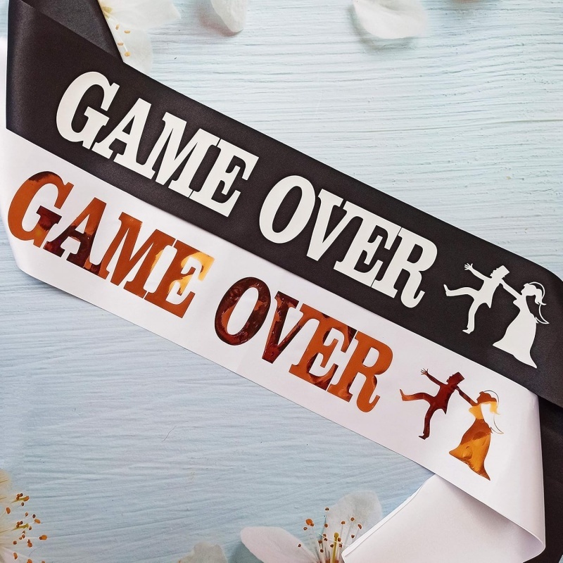 Écharpe de marié « Game Over » - Party Games Bridal Shower avis et prix